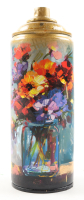 "Golden Bloom Jar" Original Spray Can Art by Tadas Zaicikas | TedyZet (Zaicikas) at PristineAuction.com