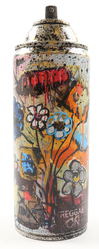 "Reggae Bloom" Original Spray Can Art by Tadas Zaicikas | TedyZet (Zaicikas) at PristineAuction.com "Reggae Bloom" Original Spray Can Art by Tadas Zaicikas | TedyZet (Zaicikas) at PristineAuction.com