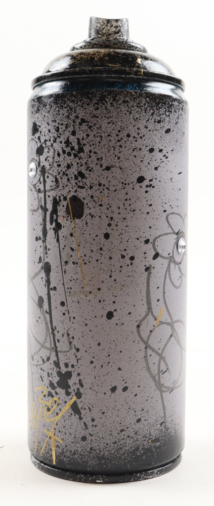 "Golden Bloom Vase" Original Spray Can Art by Tadas Zaicikas | TedyZet (Zaicikas) at PristineAuction.com "Golden Bloom Vase" Original Spray Can Art by Tadas Zaicikas | TedyZet (Zaicikas) at PristineAuction.com