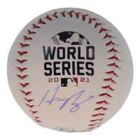 Austin Riley Signed 2021 World Series Baseball (Beckett) at PristineAuction.com