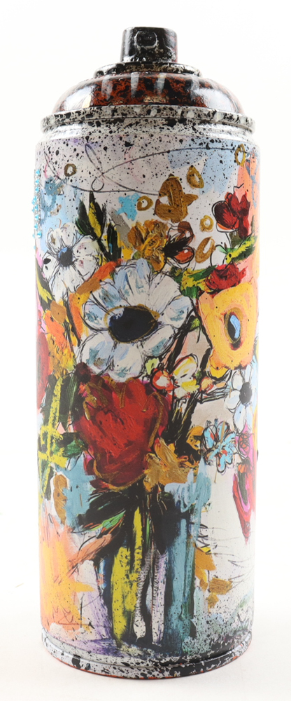 "Wildflower Symphony" Original Spray Can Art by Tadas Zaicikas | TedyZet (Zaicikas) at PristineAuction.com "Wildflower Symphony" Original Spray Can Art by Tadas Zaicikas | TedyZet (Zaicikas) at PristineAuction.com