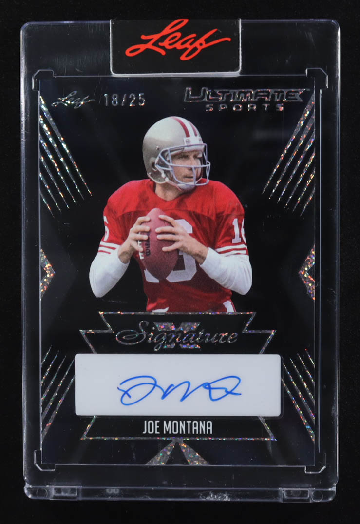 Joe Montana 2025 Leaf Signature Ultimate Sports Autographs #USX-JM1 #18/25 at PristineAuction.com Joe Montana 2025 Leaf Signature Ultimate Sports Autographs #USX-JM1 #18/25 at PristineAuction.com