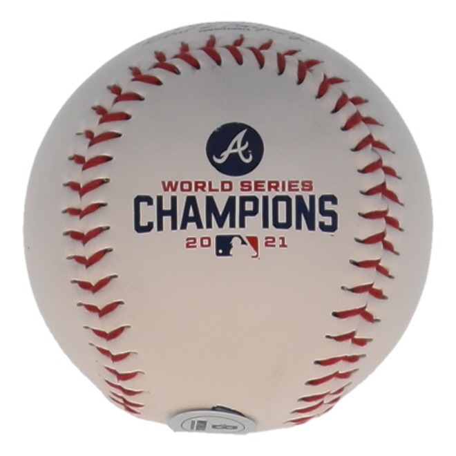 Austin Riley Signed 2021 World Series Baseball (Beckett) at PristineAuction.com Austin Riley Signed 2021 World Series Baseball (Beckett) at PristineAuction.com