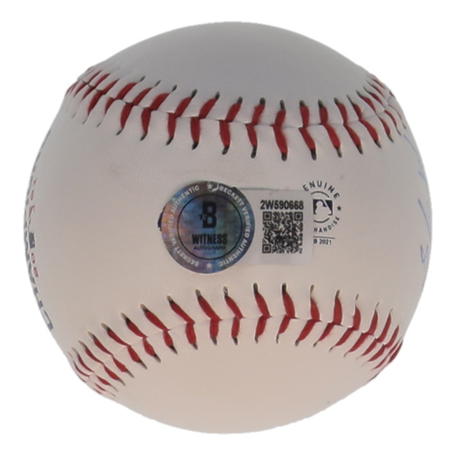 Austin Riley Signed 2021 World Series Baseball (Beckett) at PristineAuction.com Austin Riley Signed 2021 World Series Baseball (Beckett) at PristineAuction.com