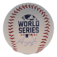 Austin Riley Signed 2021 World Series Baseball (Beckett) at PristineAuction.com