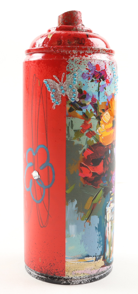 "Butterfly Bloom" Original Spray Can Art by Tadas Zaicikas | TedyZet (Zaicikas) at PristineAuction.com "Butterfly Bloom" Original Spray Can Art by Tadas Zaicikas | TedyZet (Zaicikas) at PristineAuction.com