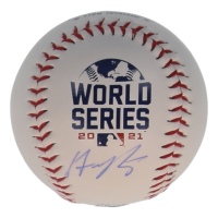 Austin Riley Signed 2021 World Series Baseball (Beckett) at PristineAuction.com