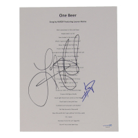 HARDY & Lauren Alaina Signed "One Beer" 8x10 Music Lyric Sheet (AutographCOA) at PristineAuction.com