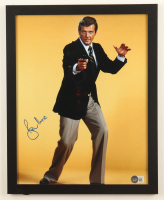 Roger Moore Signed "James Bond" Custom Framed Photo Display (Beckett) at PristineAuction.com