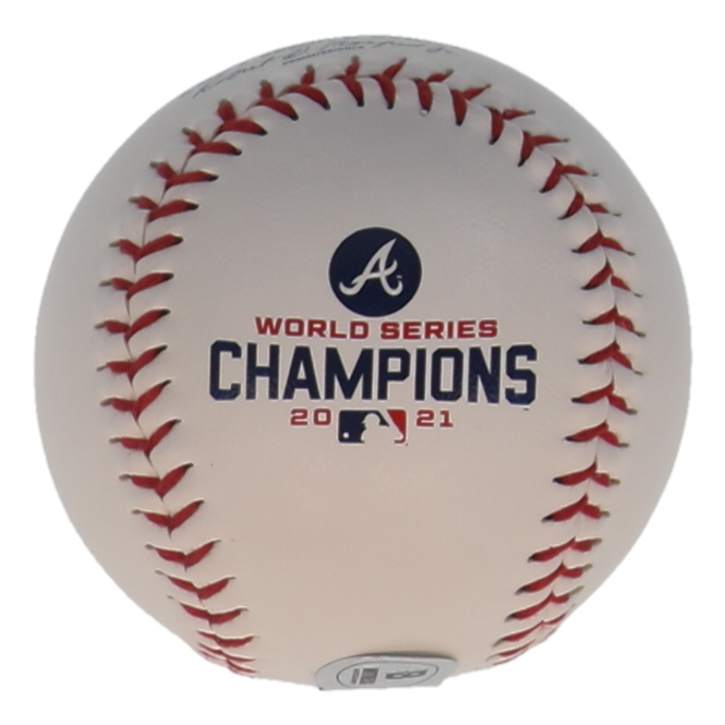 Austin Riley Signed 2021 World Series Baseball (Beckett) at PristineAuction.com Austin Riley Signed 2021 World Series Baseball (Beckett) at PristineAuction.com