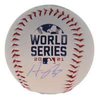Austin Riley Signed 2021 World Series Baseball (Beckett) at PristineAuction.com
