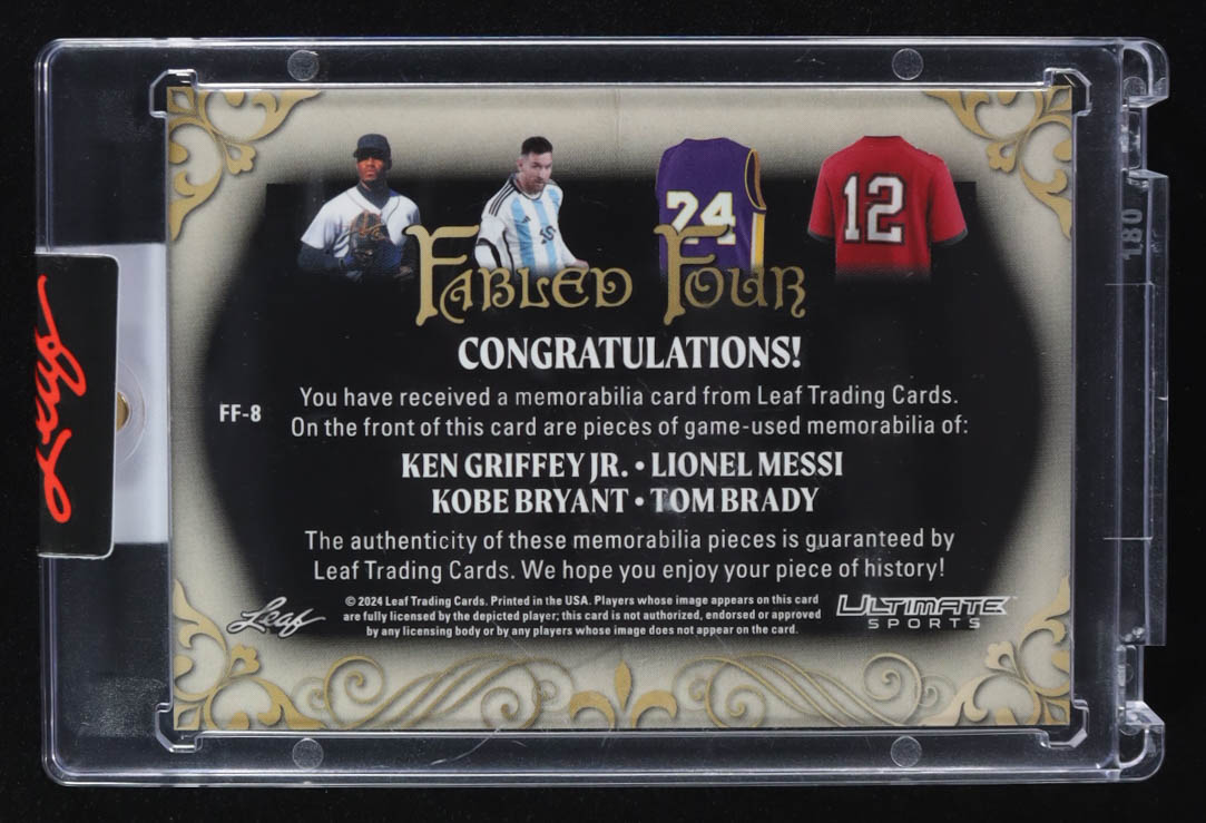 Fabled Four 2024 Leaf Ultimate Sports #FF-8 #5/20 at PristineAuction.com Fabled Four 2024 Leaf Ultimate Sports #FF-8 #5/20 at PristineAuction.com