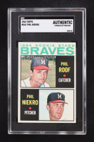 Phil Roof / Phil Niekro RC 1964 Topps Rookie Stars #541 (SGC Authentic | Evidence Of Trimming) at PristineAuction.com