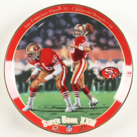 "Joe Montana: King of Comebacks" The Bradford Exchange 8" Commemorative Ceramic Plate at PristineAuction.com
