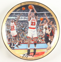 "Michael Jordan: 1992 Champions" The Bradford Exchange & Upper Deck 8" Commemorative Ceramic Plate at PristineAuction.com