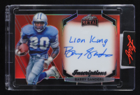 Barry Sanders 2024 Leaf Metal Autographs Inscriptions "Lion King" #MI-BS1 #8/100 at PristineAuction.com
