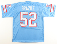 Robert Brazile Signed Jersey Inscribed "HOF 18", "7x PB" & "Dr. Doom" (Authentic Ink) at PristineAuction.com