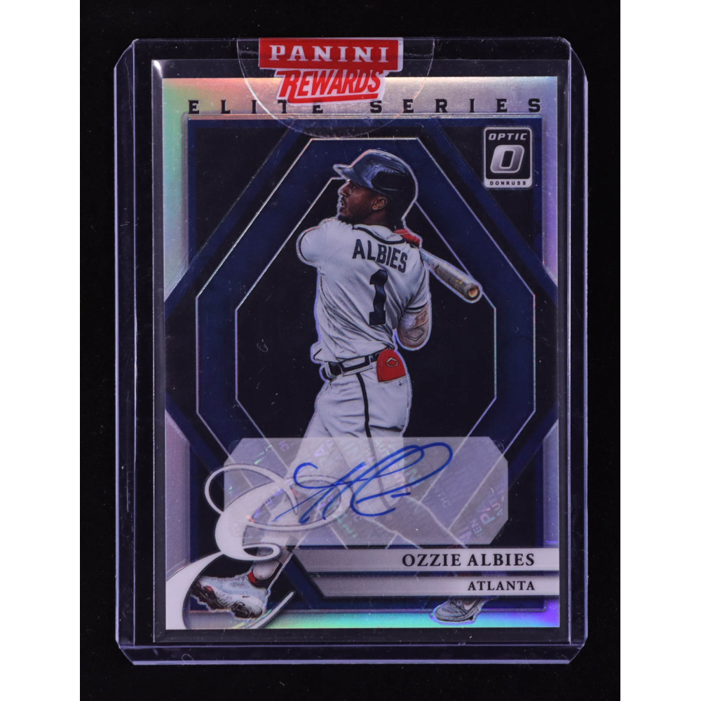 Ozzie Albies 2022 Donruss Optic The Elite Series Signatures Holo #49 at PristineAuction.com