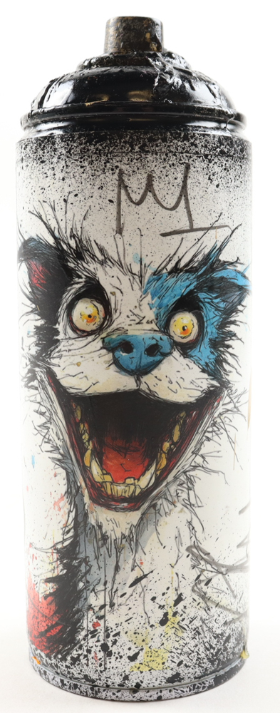 "Crowned Wild Grin" Original Spray Can Art by Tadas Zaicikas | TedyZet (Zaicikas) at PristineAuction.com "Crowned Wild Grin" Original Spray Can Art by Tadas Zaicikas | TedyZet (Zaicikas) at PristineAuction.com