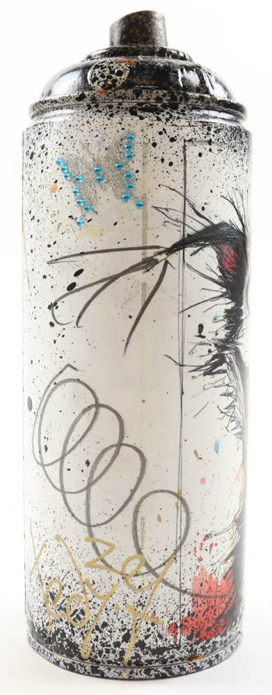 "Crowned Wild Grin" Original Spray Can Art by Tadas Zaicikas | TedyZet (Zaicikas) at PristineAuction.com "Crowned Wild Grin" Original Spray Can Art by Tadas Zaicikas | TedyZet (Zaicikas) at PristineAuction.com