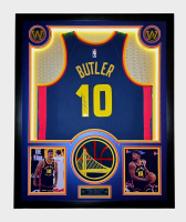 Jimmy Butler Signed Warriors Custom Framed LED Backlit Nike Jersey Display (JSA) at PristineAuction.com