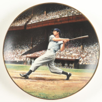 "Joe DiMaggio: The Streak" The Bradford Exchange 8" Commemorative Ceramic Plate at PristineAuction.com