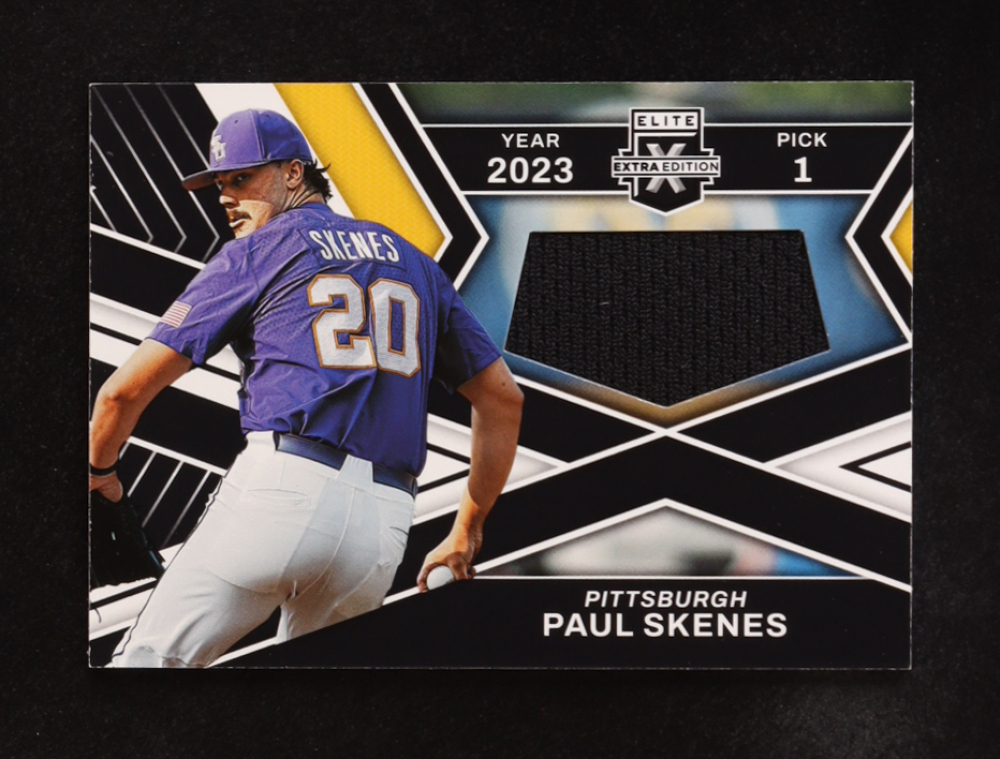 Paul Skenes 2023 Elite Extra Edition First Round Materials #8 RC