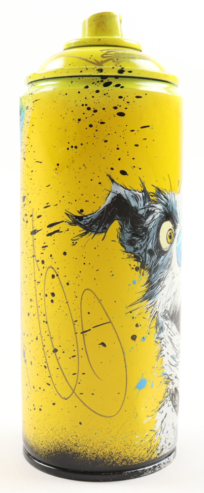 "Blue-Nosed Pup & Butterfly" Original Spray Can Art by Tadas Zaicikas | TedyZet (Zaicikas) at PristineAuction.com "Blue-Nosed Pup & Butterfly" Original Spray Can Art by Tadas Zaicikas | TedyZet (Zaicikas) at PristineAuction.com