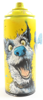 "Blue-Nosed Pup & Butterfly" Original Spray Can Art by Tadas Zaicikas | TedyZet (Zaicikas) at PristineAuction.com