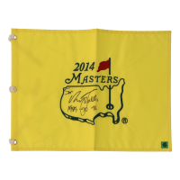Nick Faldo Signed Masters Tournament Pin Flag Inscribed "1989, 90, 96" (PSA) at PristineAuction.com