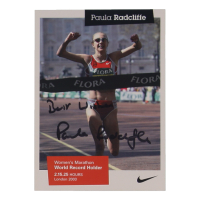 Paula Radcliffe Signed 4x6 Postcard Inscribed "Best Wishes" (PSA) at PristineAuction.com