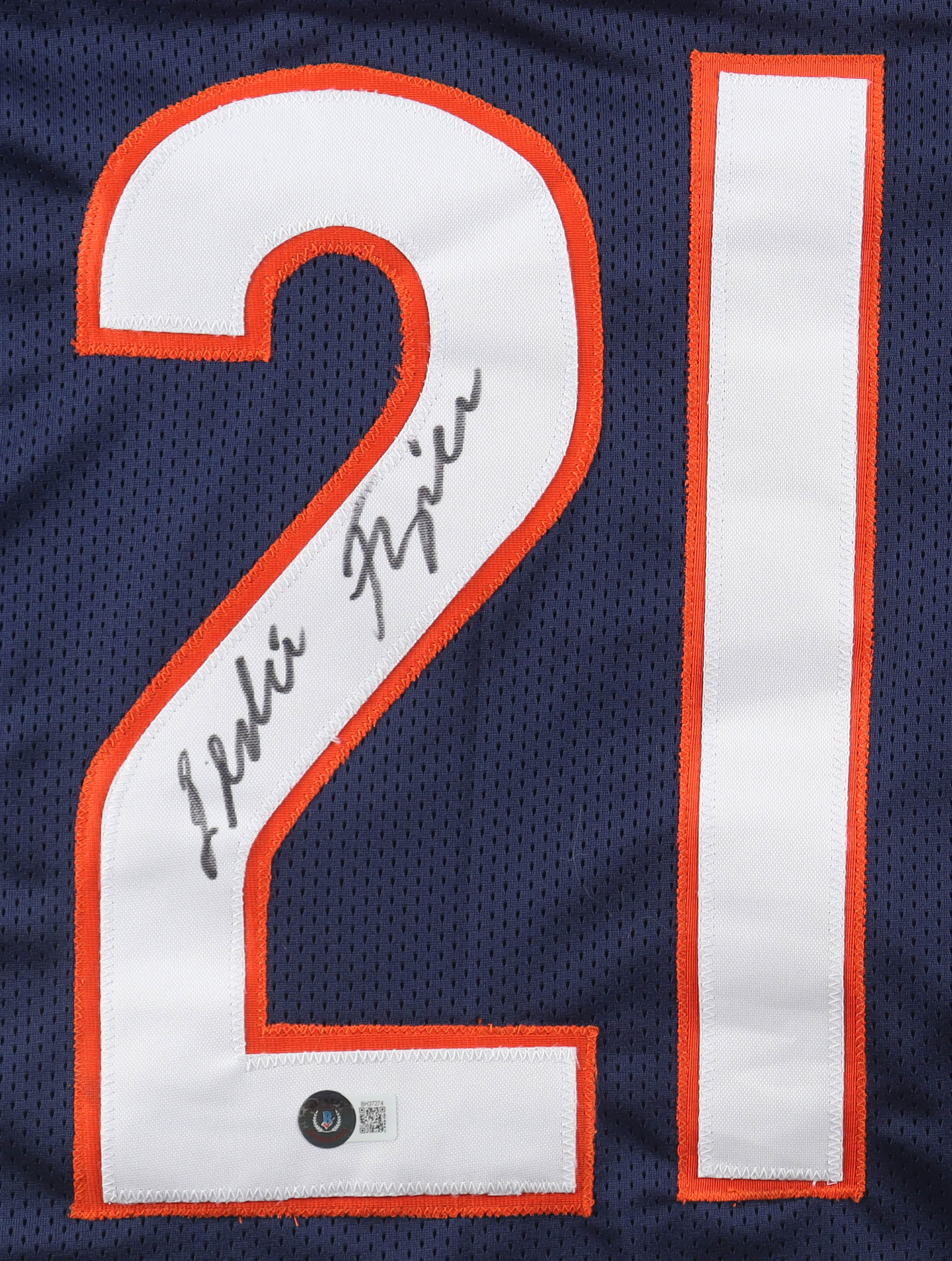 Leslie Frazier Signed Jersey (Beckett) at PristineAuction.com Leslie Frazier Signed Jersey (Beckett) at PristineAuction.com