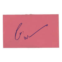 Robin Williams Signed 3x5 Index Card (PSA) at PristineAuction.com