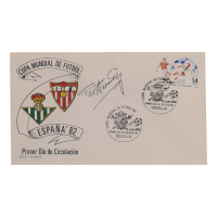 Pat Jennings Signed 1982 Envelope (PSA) at PristineAuction.com