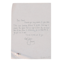 Temuera Morrison Signed Hand-Written Letter (PSA) at PristineAuction.com