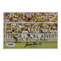 Gordon Banks Signed 4x6 Photo (PSA) at PristineAuction.com