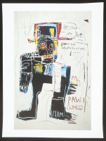 "Irony of the Negro Policeman" 18x24 Lithograph by Jean-Michel Basquiat at PristineAuction.com