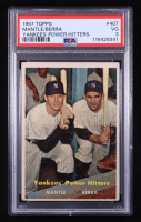 Mickey Mantle / Yogi Berra 1957 Topps #407 Yankees Power Hitters (PSA 3) at PristineAuction.com