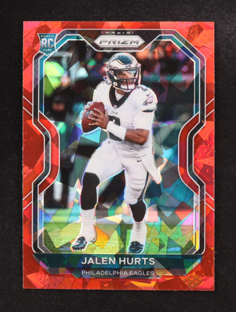 Jalen Hurts 2020 Panini Prizm Prizms Red Ice #343 RC
