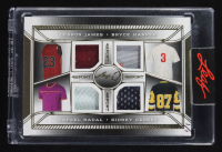 Lebron James/Bryce Harper/Rafael Nadal/Sidney Crosby 4 Sport 2024 Leaf #4S-11 at PristineAuction.com