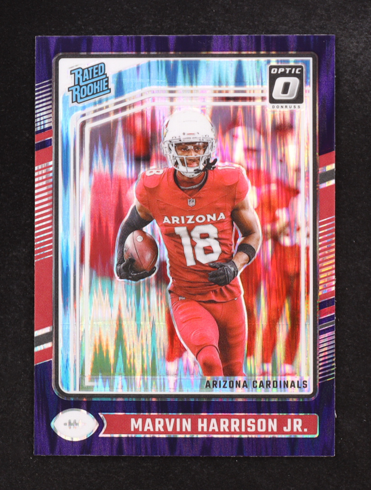 Marvin Harrison Jr. 2024 Donruss Optic Purple Shock #276 RR RC at PristineAuction.com Marvin Harrison Jr. 2024 Donruss Optic Purple Shock #276 RR RC at PristineAuction.com