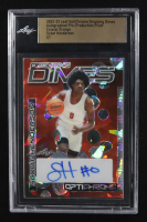 Scoot Henderson 2022-23 Leaf Optichrome Crystal Orange Dropping Dimes Autographs Pre Production Proof RC #1/1 at PristineAuction.com