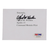 Alfred Worden Signed 3x4 Cut (PSA) at PristineAuction.com