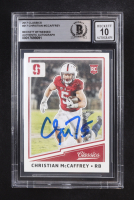 Christian McCaffrey Signed  2017 Classics #217 RC (Beckett | Auto Grade BGS 10) at PristineAuction.com