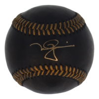 Mark McGwire Signed OML Black Leather Baseball (Beckett) at PristineAuction.com