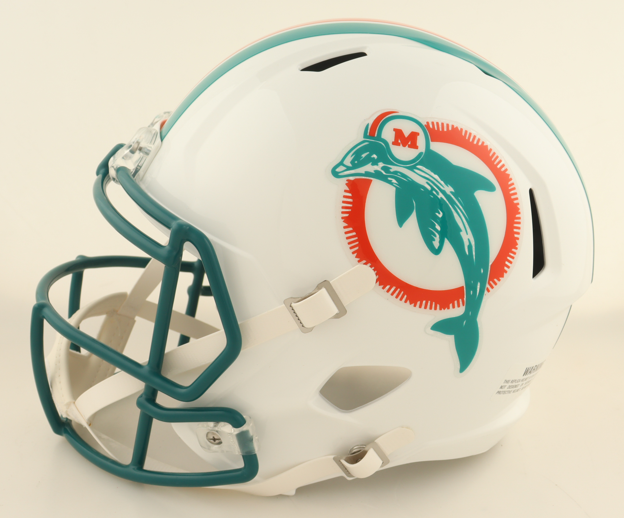 Ricky Williams Signed Dolphins Throwback Alternate Full-Size Speed Helmet with Extensive Inscription (Wilder) at PristineAuction.com Ricky Williams Signed Dolphins Throwback Alternate Full-Size Speed Helmet with Extensive Inscription (Wilder) at PristineAuction.com