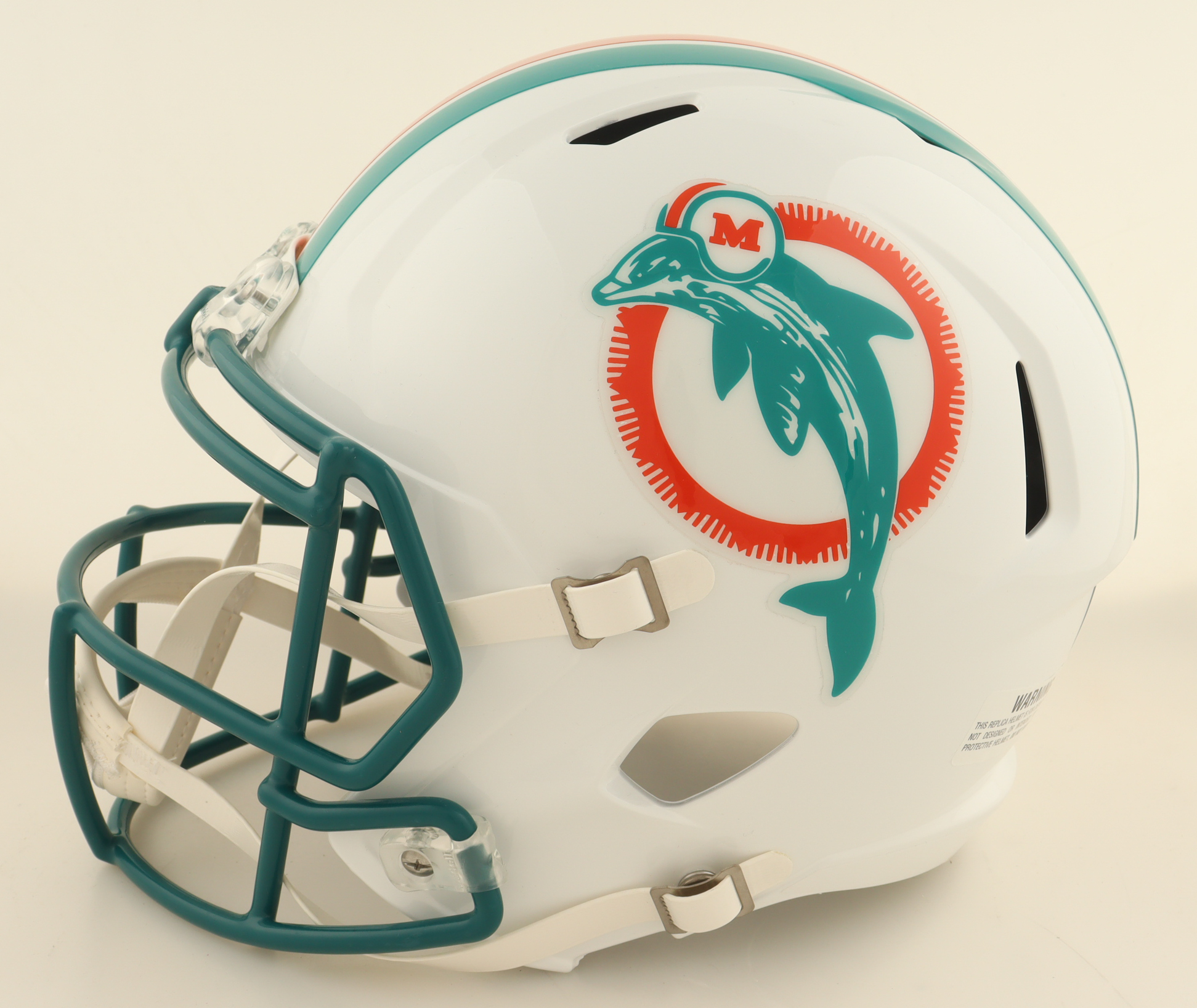 Ricky Williams Signed Dolphins Throwback Alternate Full-Size Speed Helmet with Extensive Inscription (Wilder) at PristineAuction.com Ricky Williams Signed Dolphins Throwback Alternate Full-Size Speed Helmet with Extensive Inscription (Wilder) at PristineAuction.com