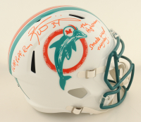 Ricky Williams Signed Dolphins Throwback Alternate Full-Size Speed Helmet with Extensive Inscription (Wilder) at PristineAuction.com