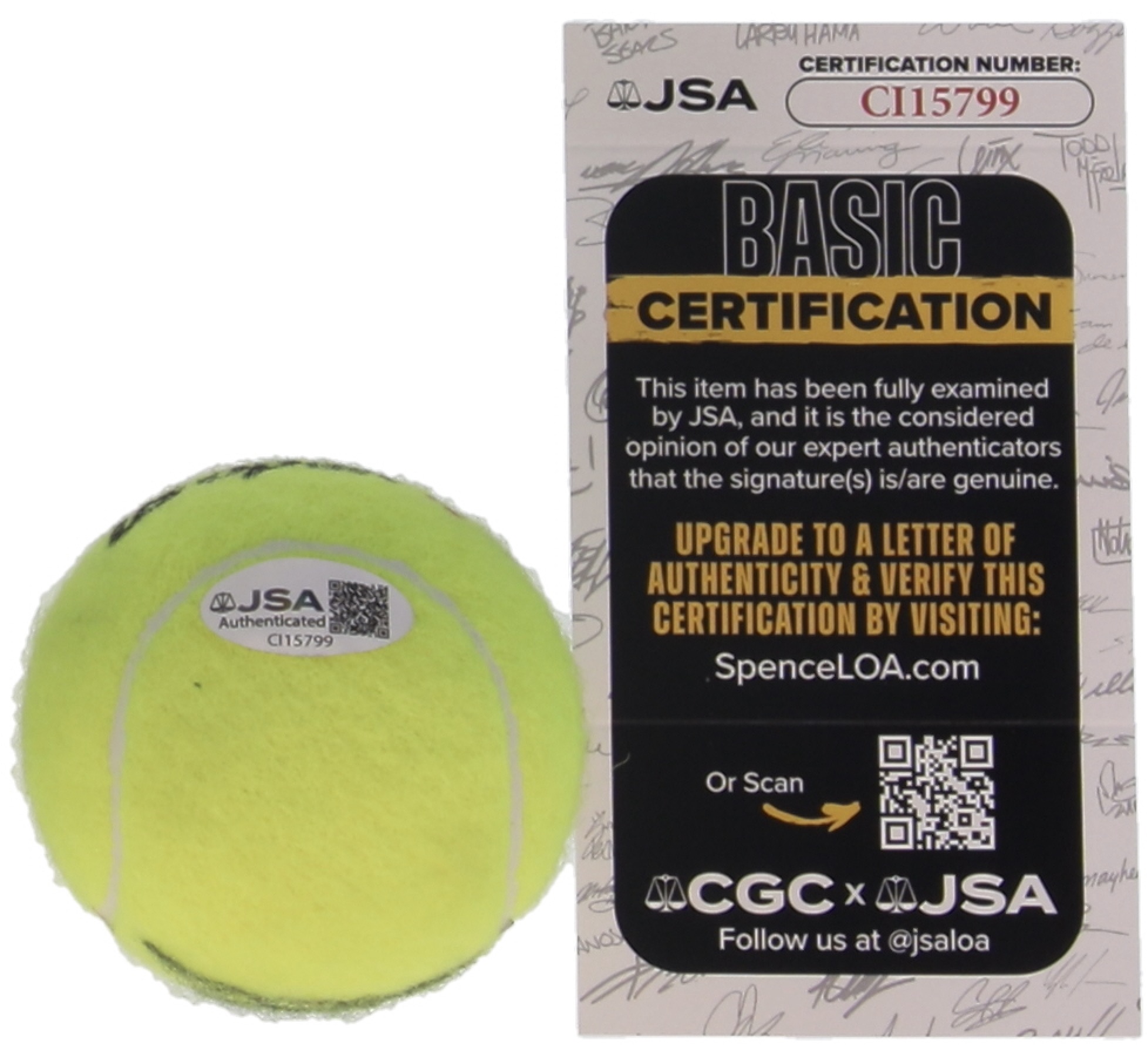 Andre Agassi Signed Tennis Ball (JSA) at PristineAuction.com Andre Agassi Signed Tennis Ball (JSA) at PristineAuction.com