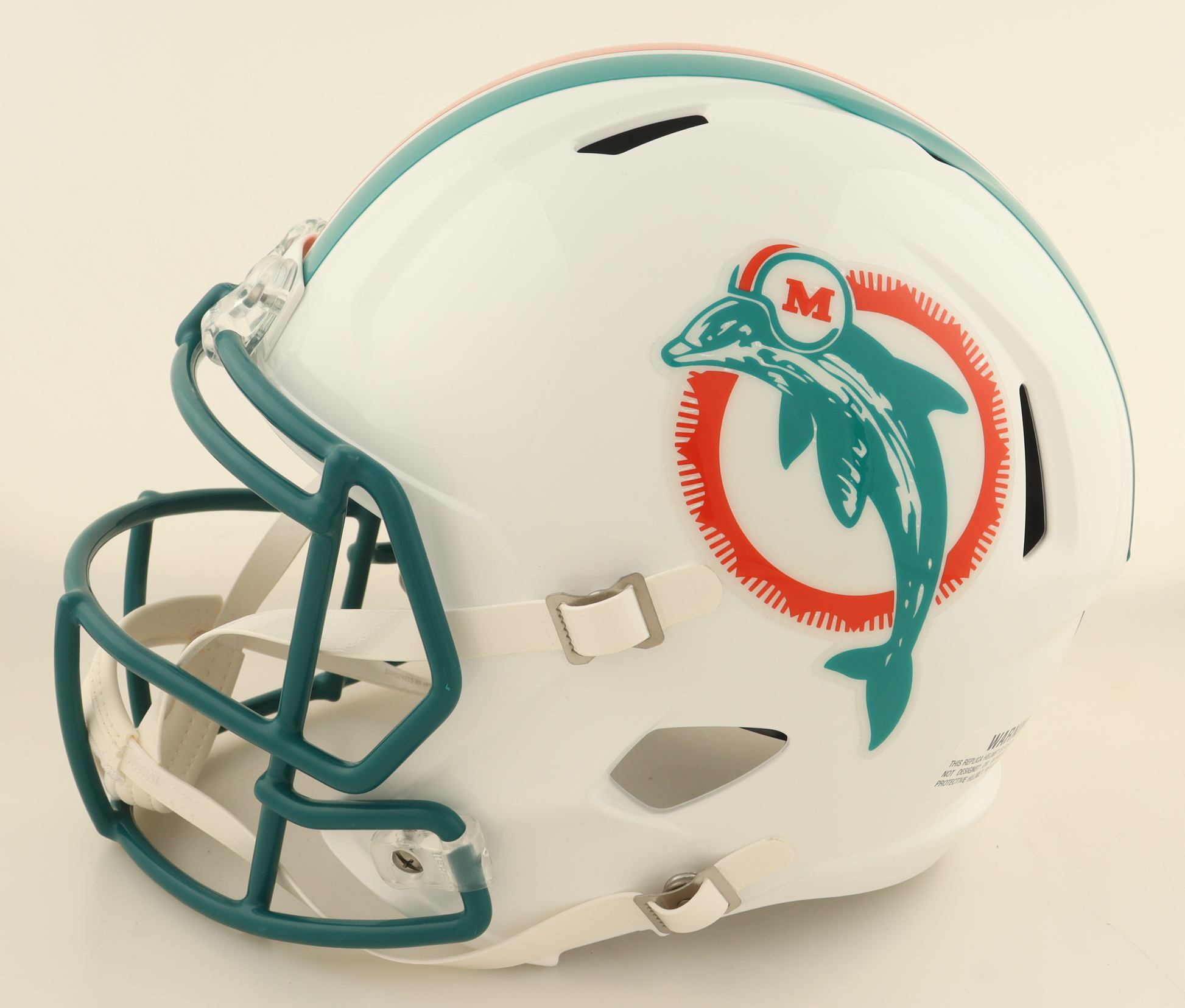 Ricky Williams Signed Dolphins Throwback Alternate Full-Size Speed Helmet with Extensive Inscription (Wilder) at PristineAuction.com Ricky Williams Signed Dolphins Throwback Alternate Full-Size Speed Helmet with Extensive Inscription (Wilder) at PristineAuction.com